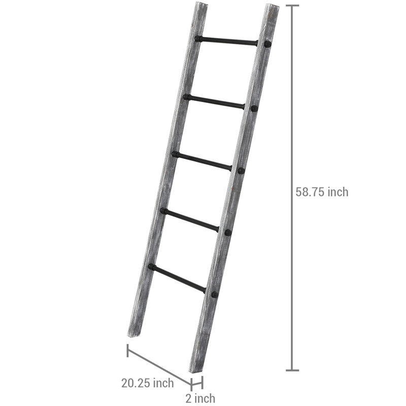 Gracie Oaks 58.85'' Tall Blanket Ladder & Reviews Wayfair